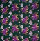 1 Yard Hibiscus Plumeria Tropical Leaves Cluster Rayon Fabric